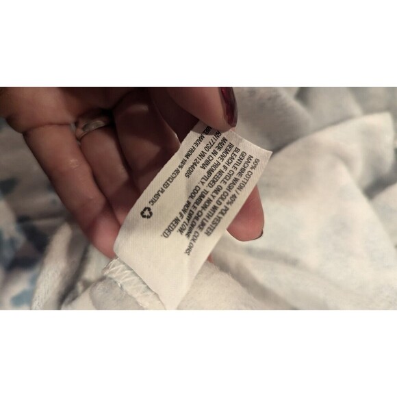 Colsie super soft jumpsuit blue and white Sz M Big Pockets Loungewear - Picture 6 of 6